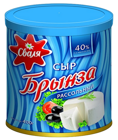 FETA WHITE CHEESE IN BRINE 40% 6/400GR SVALIA  LITHUANIA SV701/48115