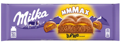 CHOCOLATE BAR LUFLEE CARAMEL AERATED 10/250GR MILKA  AUSTRIA N913966