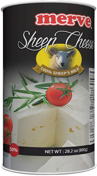 FETA SHEEP CHEESE IN BRINE 50% 6/800GR MERVE NETHERLAND N4265