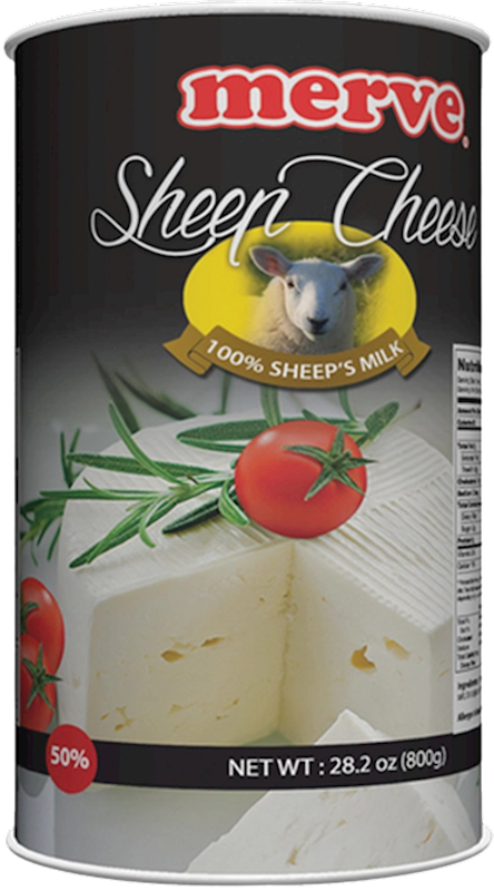 FETA SHEEP CHEESE IN BRINE 50% 6/800GR MERVE NETHERLAND N4265