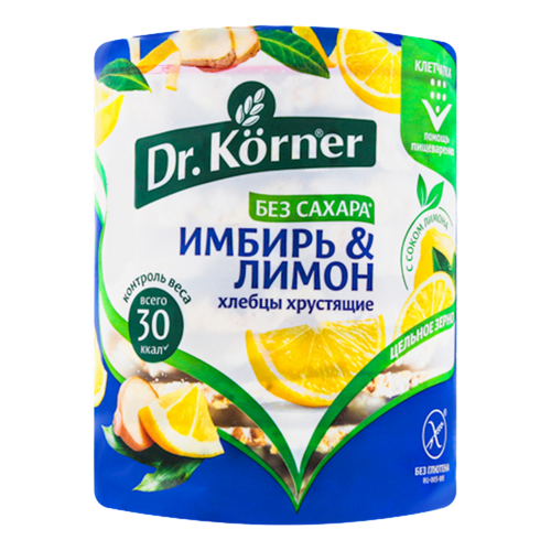 HLEBTSI DR.KORNER CORN RICE GINGER LEMON 20/90GR RUSSIA N1754