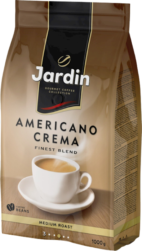 COFFEE BEANS PREMIUM AMERICANO CREMA DARK ROAST 6/1000GR JARDIN