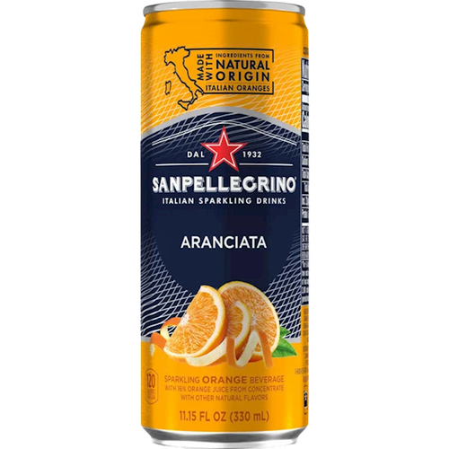 SOFT DRINK ARANCIATA CAN 24/330ML S.PELLEGRINO