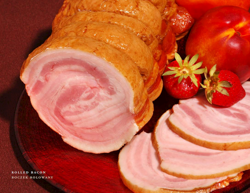 BACON ROLLED / BOCZEK ROLOWANY 12/50LB LOOSE ASHLAND NG130
