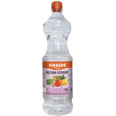 VINEGAR ESSENCE 70% 12/0.9L VINAGRO UKRAINE