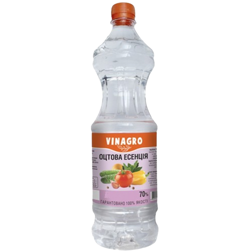 VINEGAR ESSENCE 70% 12/0.9L VINAGRO UKRAINE