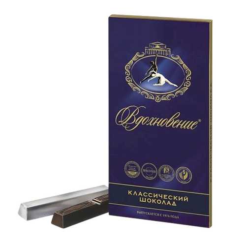 CHOCOLATE BAR VDOHNOVENIE DARK CLASSIC 17/90GR BABAEVSKIY(4)