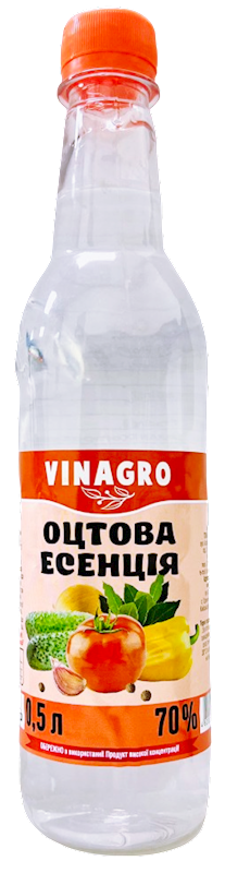 VINEGAR ESSENCE 70% 15/0.5L VINAGRO UKRAINE