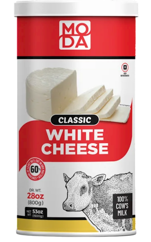 CHEESE WHITE CLASSIC 100% COWS MILK 6/800GR MODA N101746