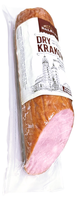 KIELBASA KRAKOW DRY&AGED SAUSAGE POLISH BRAND CHUNK  15/0.8LB BALECKI N047989-22