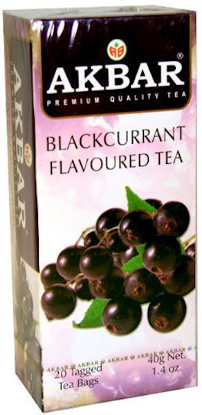 TEA  AKBAR HERBAL W/BLACK CURRANT 24/(20X2GR) SRI-LANKA