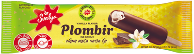 ICE CREAM STICK PLOMBIR VANILLA COATED COCOA 30/80ML SVALIA N3841/375641