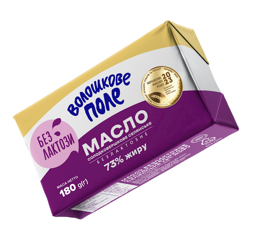 BUTTER SWEET 73% LACTOSE FREE 20/180GR VOLOSHKOVE POLE N0207