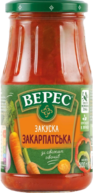 VEGETABLE SALAD 12/500GR VERES UKRAINE