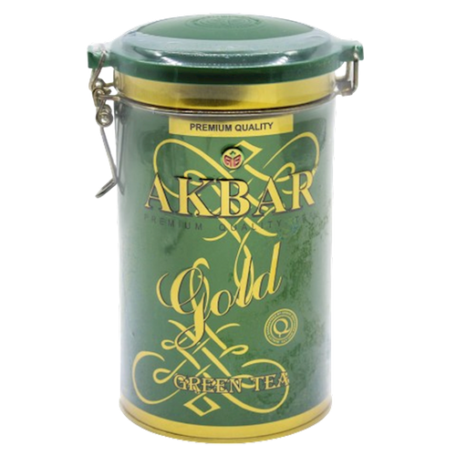 TEA AKBAR GREEN LEAF GOLD TIN 24/275GR SRI-LANKA