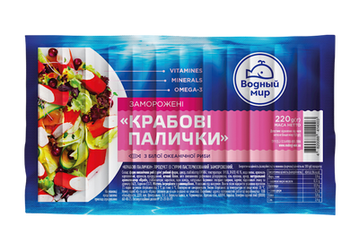 CRAB STICKS OCEANIC 30/220GR VODNIY SVIT N26