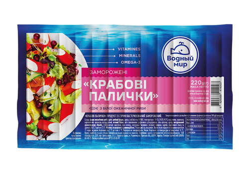 CRAB STICKS OCEANIC 30/220GR VODNIY SVIT N26