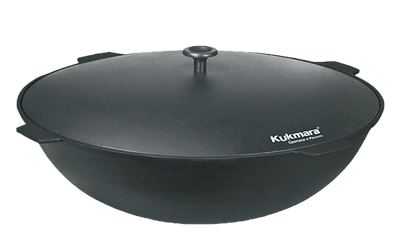 KAZAN BLACK IRON CAST W/LID 10L KUKMARA (KCH101) BY PC