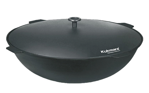 KAZAN BLACK IRON CAST W/LID 10L KUKMARA (KCH101) BY PC