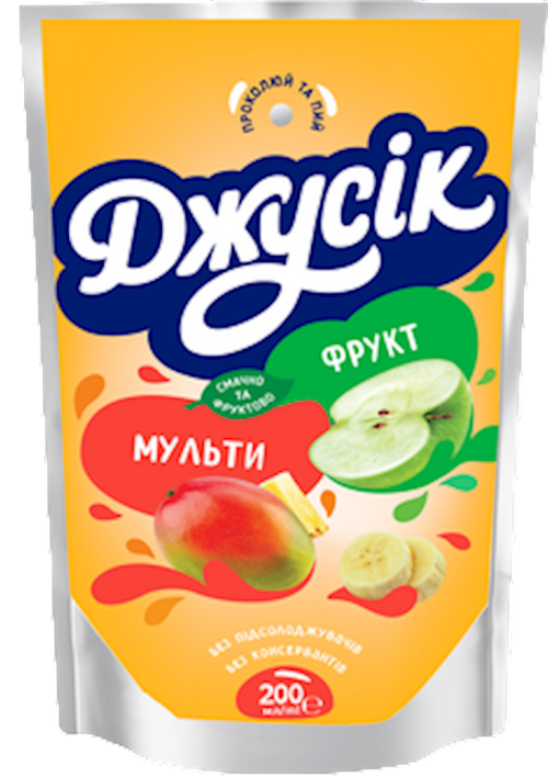JUICE DRINK MULTIFRUIT 10/0.2L JUICIK UKRAINE N421