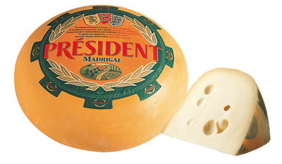 CHEESE MADRIGAL SWISS LOOSE 1/26LB PRESIDENT N43001