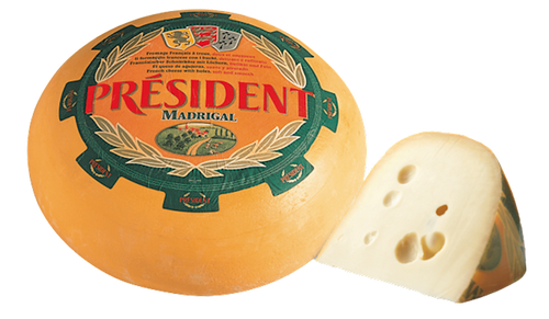 CHEESE MADRIGAL SWISS LOOSE 1/26LB PRESIDENT N43001