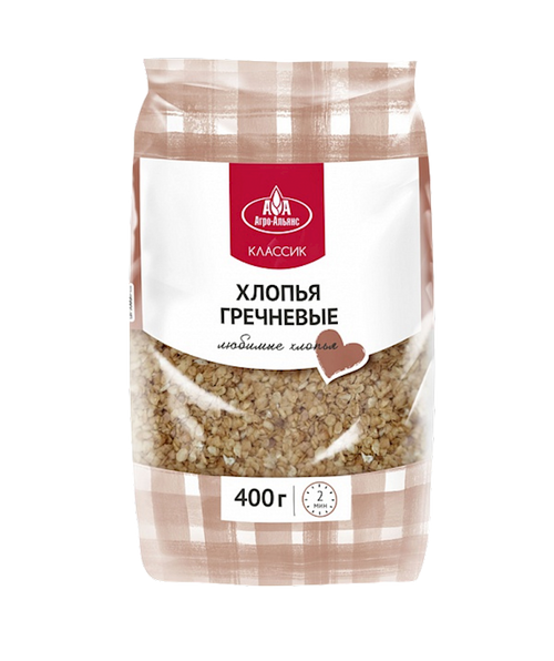 BUCKWEAT FLAKES 12/400GR AGRO-ALLIANCE