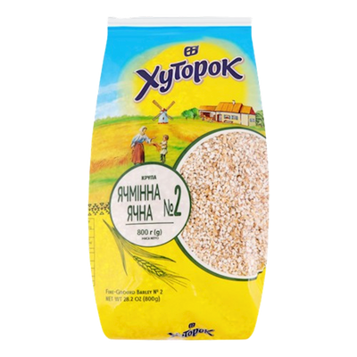BARLEY GROATS 20/800GR HUTOROK UKRAINE