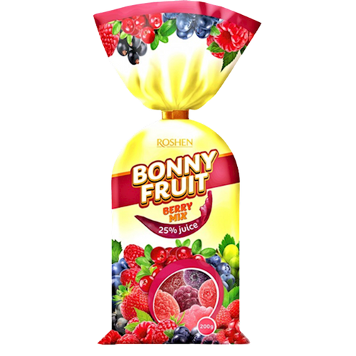 MARMELADE BONNY FRUIT BERRY MIX 18/200GR ROSHEN N4278