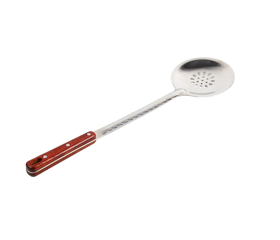 SKIMMER W/WOODEN HANDLE STAINLESS STEEL 47CM BY PC UZBEKISTAN