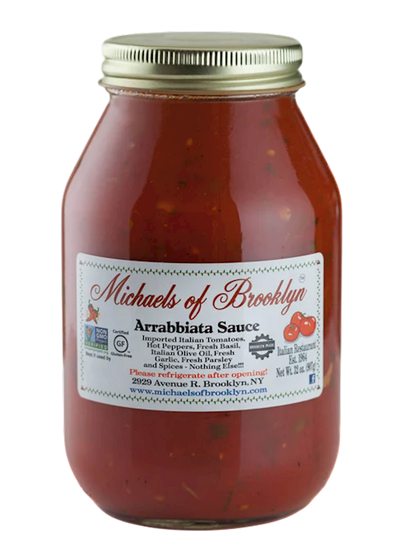 SAUCE ARRABBIATA 6/32OZ MICHAELS OF BROOKLYN N6-2887