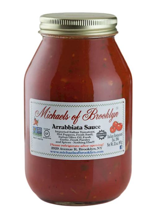 SAUCE ARRABBIATA 6/32OZ MICHAELS OF BROOKLYN N6-2887