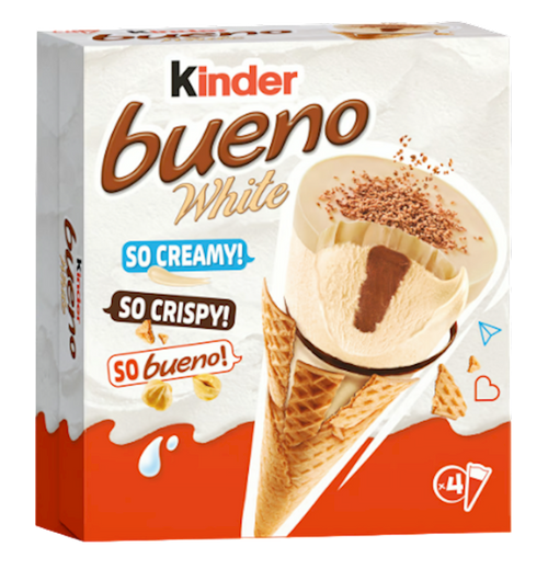 ICE CREAM WHITE CHOCO KINDER BUENO 8/4/248GR FERRERO N10091/4725