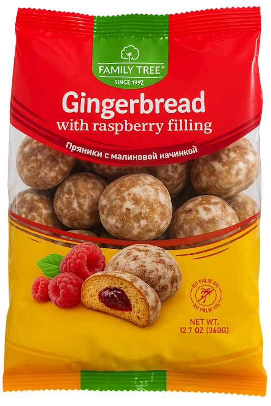 GINGERBREAD W/RASPBERRY FILLING 10/360GR FAMILY TREE N22