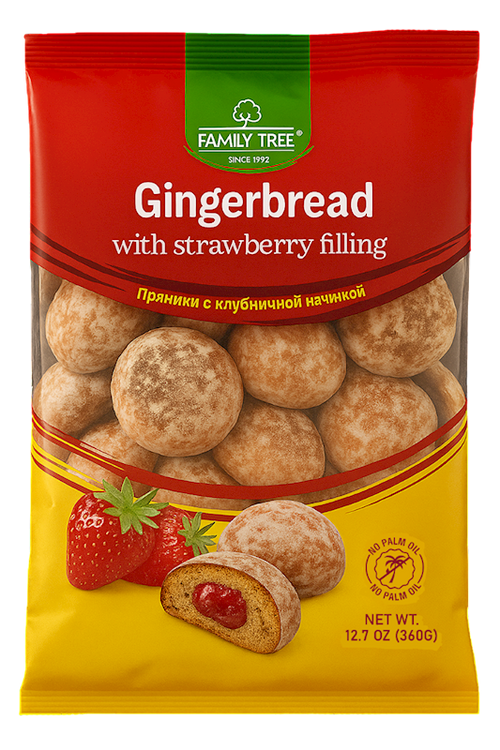 GINGERBREAD W/STRAWBERRY FILLING 10/360GR FAMILY TREE N21