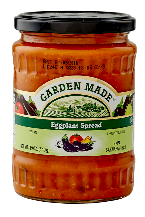 EGGPLANT SPREAD 12/19OZ GARDEN MADE BULGARIA N33110