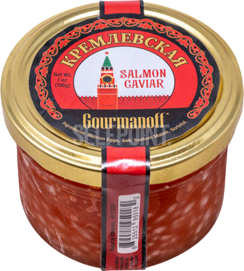 CAVIAR RED KREMLYOVSKAYA 1/198GR GLASS GOURMANOFF NC208(30)