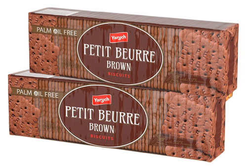 BISCUITS PETIT BEURRE BROWN 32/200GR YARYCH UKRAINE