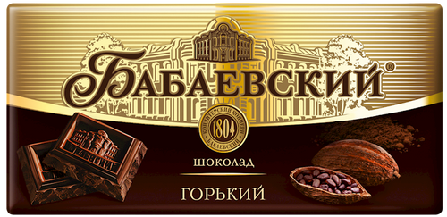 CHOCOLATE BAR BITTER 19/75GR BABAEVSKIY(4)