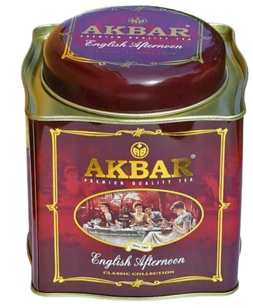 TEA   AKBAR BLACK CEYLON ENGLISH AFTERNOON 12/250GR SRI-LANKA