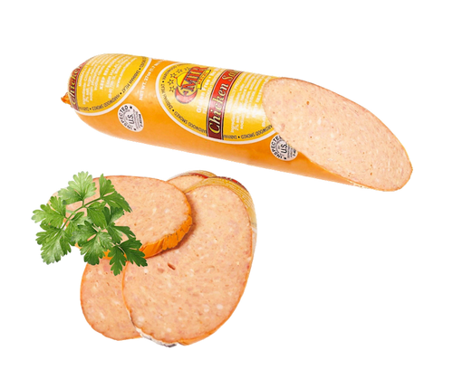 CHICKEN SMOKED SALAMI CHUNK (SHORT) 12/0.85LB EMIR HALAL BY LB