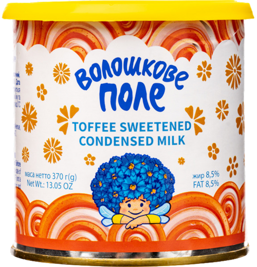 CONDENSED MILK BOILED SWEETENED IRISKA  15/370GR VOLOSHKOVE POLE UKRAINE