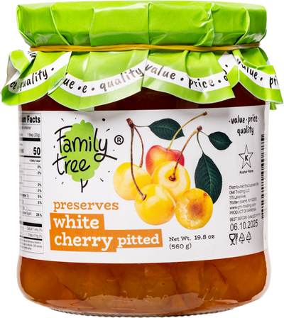 PRESERVES CHERRY WHITE PITTED 12/560GR FAMILY TREE N68
