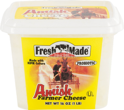 FARMER CHEESE AMISH 12/1 LB FRESH MADE N40911/069 PRE-ORDER ONLY