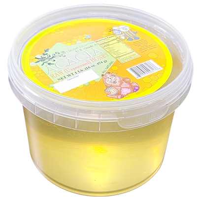 HONEY ACACIA RAW PLASTIC 16/454GR NATURE'S DELIGHT