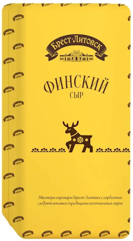 CHEESE FINSKIY 45% LOOSE 3/7.7LB BREST LITOVSK N3672