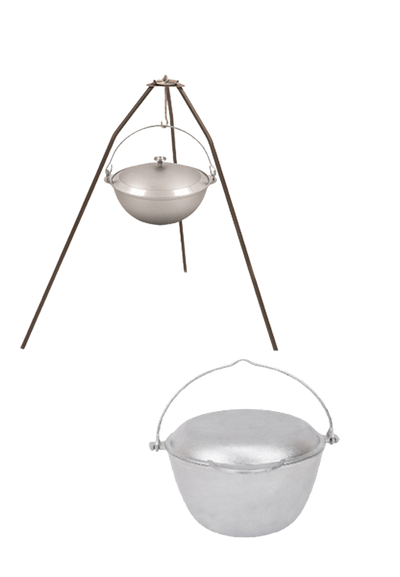 SET TRIPOD # 2  W/KOTEL POKHODNYY CAMPFIRE TRENOGA 3L BY PC (KP30)