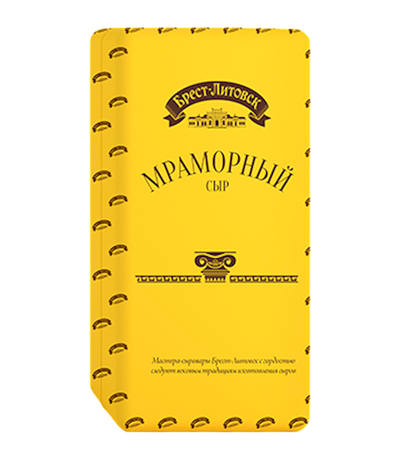 CHEESE MARBLE 45% LOOSE 3/7.7LB BREST LITOVSK N3669