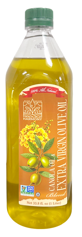 OIL CANOLA&OLIVE EXTRA VIRGIN BLEND 12/1L HARMONY