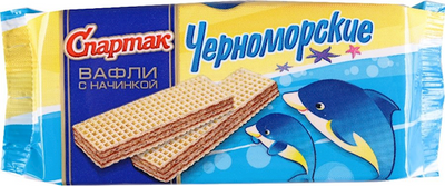 WAFFLES CHERNOMORSKIE 54/72GR FLOW PACK SPARTAK N8492
